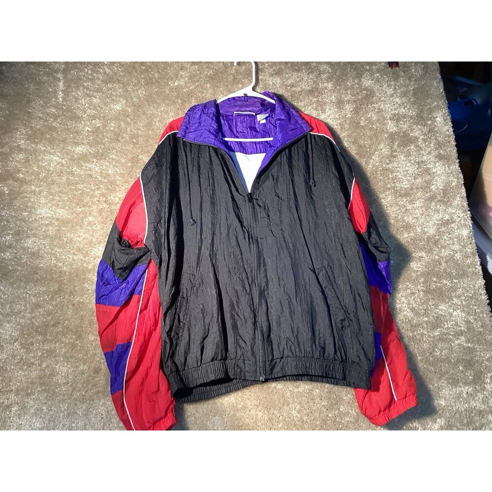 Vintage MacGregor 1980s Colorblock Windbreaker/Warmup/Track Women’s Jacket Lined